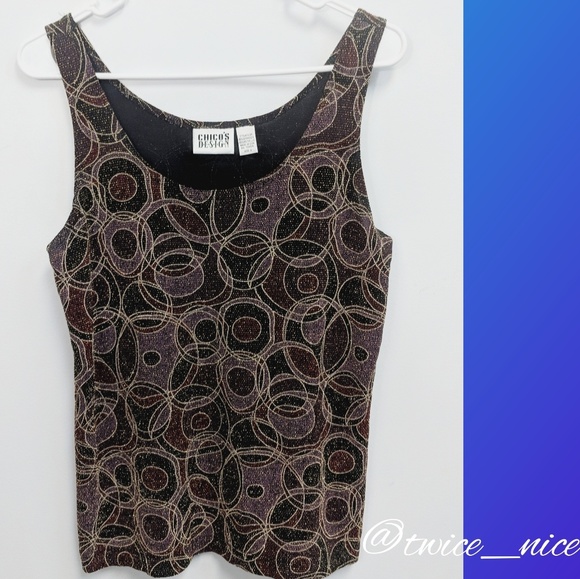Chico's Tops - Chico's Sleeveless Metalic Top